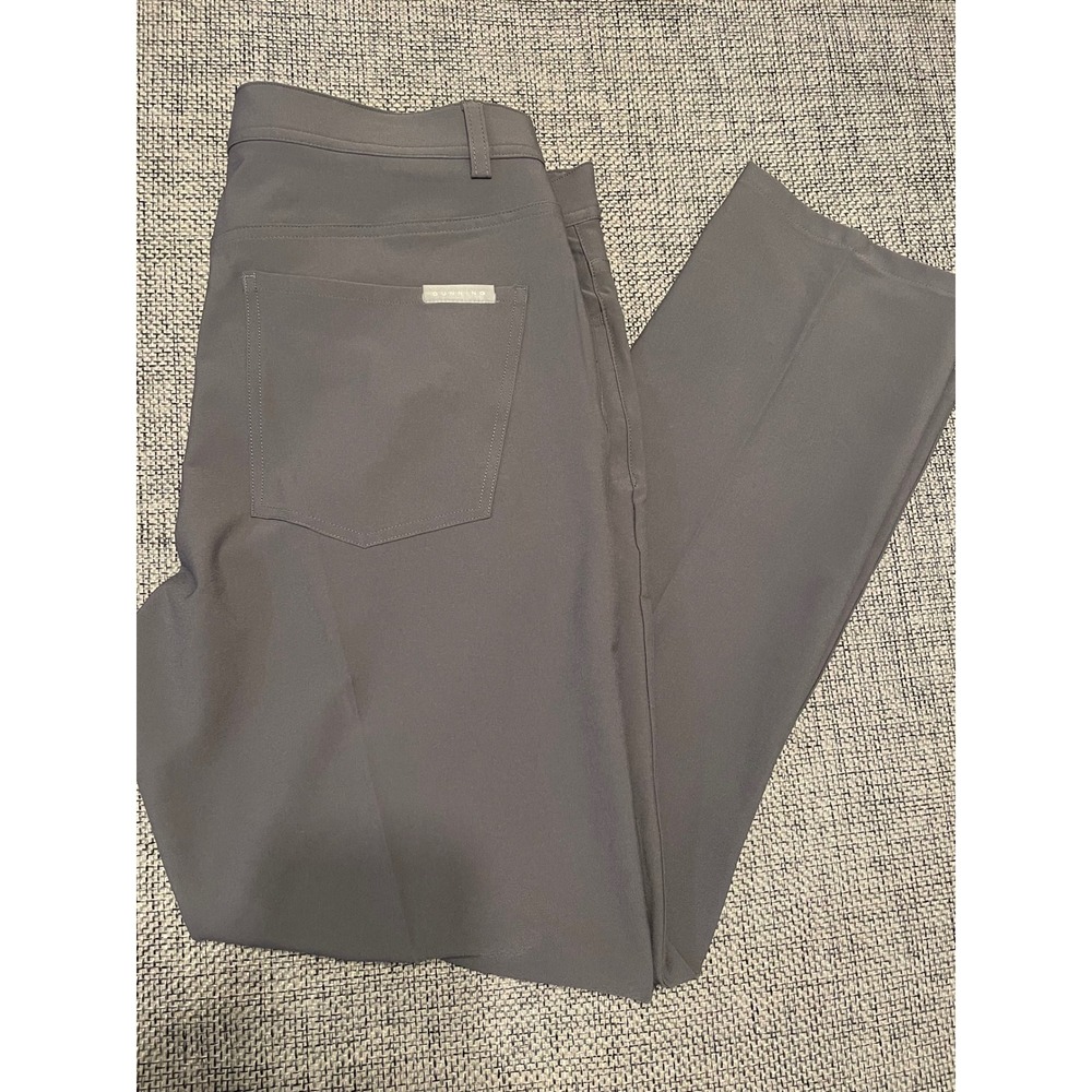 Dunning Mens Grey Performance Golf Pants 34x32 DN802497EB Stretch Trousers